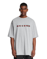 T-Shirt Con Logo Grigia - Gucci uomo | PLP | Antonia