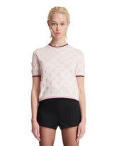 White And Pink GG T-Shirt - Women's knitwear | PLP | dAgency
