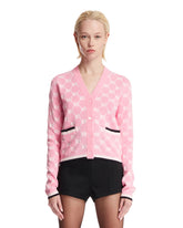GG Pink Buttoned Cardigan - Women's knitwear | PLP | dAgency