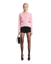 GG Pink Buttoned Cardigan - Women's knitwear | PLP | dAgency