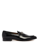 Black Leather Loafers with Horsebit - GUCCI | PLP | Antonia