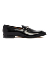 Black Leather Loafers with Horsebit | PDP | Antonia