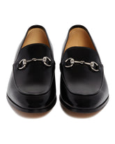 Black Leather Loafers with Horsebit | PDP | Antonia