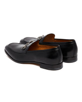 Black Leather Loafers with Horsebit | PDP | Antonia