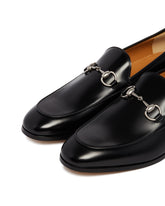 Black Leather Loafers with Horsebit | PDP | Antonia