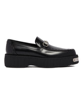 Black Horsebit Creeper Loafers | PDP | Antonia