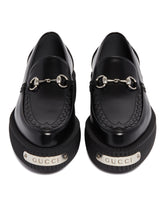 Black Horsebit Creeper Loafers | PDP | Antonia