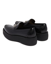 Black Horsebit Creeper Loafers | PDP | Antonia