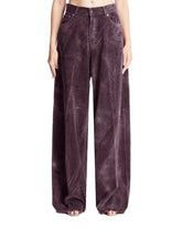 Purple Velvet Corduroy Pants - Women's trousers | PLP | dAgency