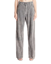 Gray Corduroy Cotton Pants - Women's trousers | PLP | dAgency