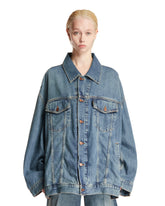 Blue Oversize Denim Jacket | PDP | Antonia