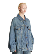 Giacca Blu In Denim Oversize | PDP | Antonia