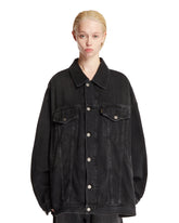 Black Oversize Denim Jacket | PDP | Antonia