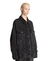 Black Oversize Denim Jacket | PDP | Antonia