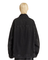 Black Oversize Denim Jacket | PDP | Antonia