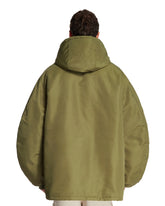 Green Hooded Jacket | PDP | Antonia