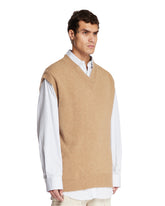 Beige Wool Vest | PDP | Antonia