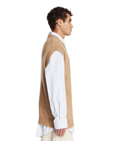 Beige Wool Vest | PDP | Antonia