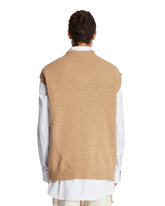 Beige Wool Vest | PDP | Antonia