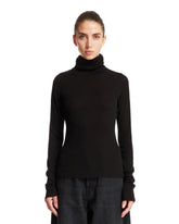 Black Wool Turtleneck Sweater - HOLZWEILER DONNA | PLP | dAgency