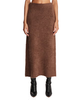 Brown Fure Midi Skirt | PDP | Antonia