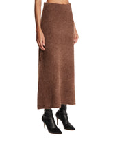 Brown Fure Midi Skirt | PDP | Antonia