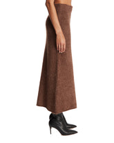 Brown Fure Midi Skirt | PDP | Antonia