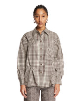 Brown Bibi Checked Shirt - HOLZWEILER | PLP | Antonia