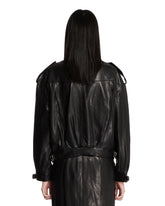 Black Leather Bomber Jacket | PDP | Antonia