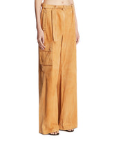 Beige Wide Leg Trousers | PDP | Antonia