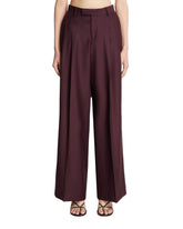 Purple Wide Leg Trousers - Women | PLP | Antonia