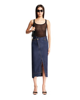 Blue Denim Overlapped Skirt - Women's clothing | PLP | dAgency