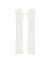 White Knitted Gloves - Women | PLP | Antonia