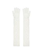 White Knitted Gloves | PDP | Antonia