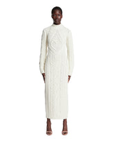 White Knitted Maxi Dress - Women's dresses | PLP | Antonia