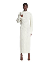 White Knitted Maxi Dress - Women's dresses | PLP | Antonia