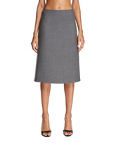 Gray Wool Skirt | PDP | Antonia