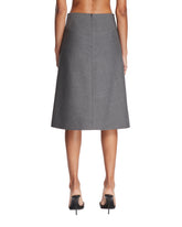 Gray Wool Skirt | PDP | Antonia