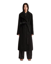 Black Long Wool Coat - Women's clothing | PLP | dAgency