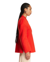 Red Wool Double-Breasted Jacket | PDP | Antonia