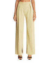 Green Wide-Leg Trousers | PDP | Antonia