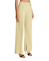 Green Wide-Leg Trousers | PDP | Antonia