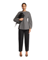 Gray Wool Top - Women's knitwear | PLP | Antonia