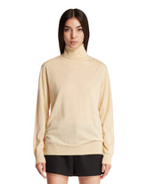 Light Beige High-Neck Sweater - Women's knitwear | PLP | dAgency