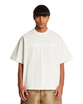 White Cotton Logo T-Shirt - Jil Sander men | PLP | Antonia