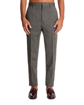 Gray Wool Straight Leg Pants - Jil Sander men | PLP | Antonia