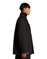 Black Padded Caban Jacket | PDP | Antonia