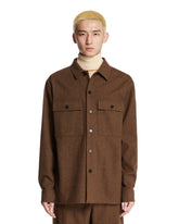 Brown Wool Overshirt | PDP | Antonia