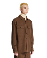 Brown Wool Overshirt | PDP | Antonia