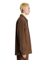 Brown Wool Overshirt | PDP | Antonia